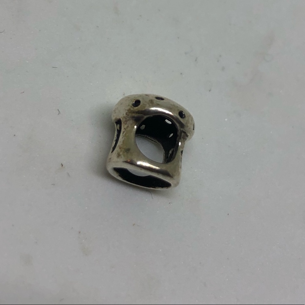Sterling silver mushroom euro charm - Picture 2 of 3